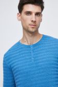 Бавовняний светер Medicine чоловічий колір бірюзовий легкий (2530863)