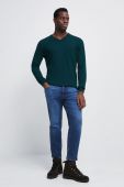 Бавовняний светр Medicine чоловічий колір зелений легкий (2787908)