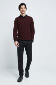 Светр з домішкою вовни Medicine чоловічий колір бордовий