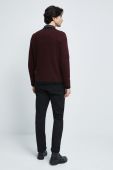 Светр з домішкою вовни Medicine чоловічий колір бордовий