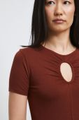 Футболка Medicine жіноча колір коричневий (2498872)