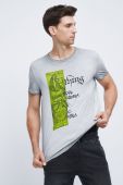 Бавовняна футболка Medicine колір сірий з принтом (2530882)