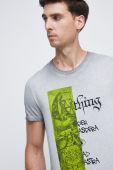 Бавовняна футболка Medicine колір сірий з принтом (2530882)