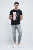 Бавовняна футболка Medicine колір чорний з принтом (2531002)