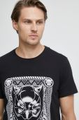 Бавовняна футболка Medicine колір чорний з принтом (2726984)