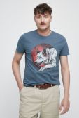 Бавовняна футболка Medicine з принтом колір блакитний (2715069)
