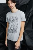 Бавовняна футболка Medicine чоловічий колір сірий з принтом (2819819)