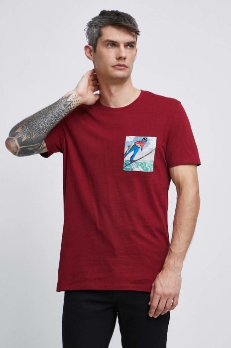 Бавовняна футболка Medicine колір червоний з принтом (2810997)