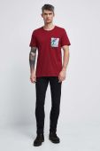 Бавовняна футболка Medicine колір червоний з принтом (2810997)