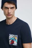 Бавовняна футболка Medicine колір синій з принтом (2810560)