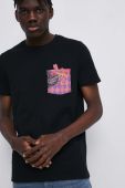 Бавовняна футболка Medicine колір чорний з принтом (2880589)