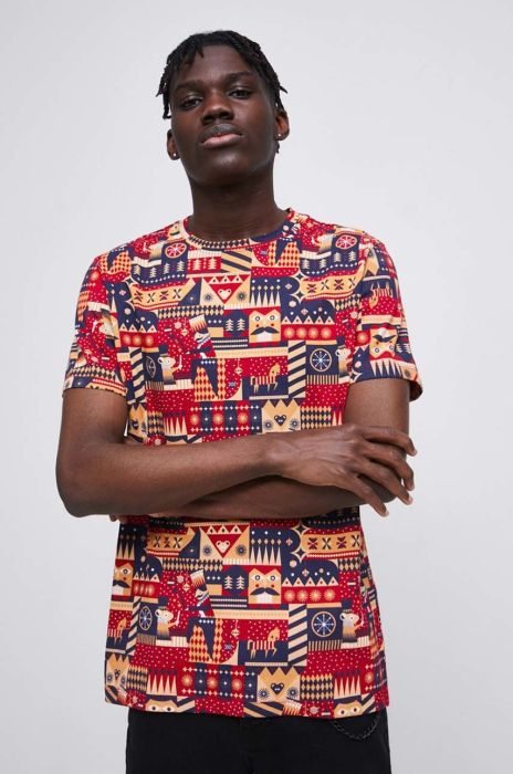 Бавовняна футболка Medicine візерунок колір барвистий (2852305)