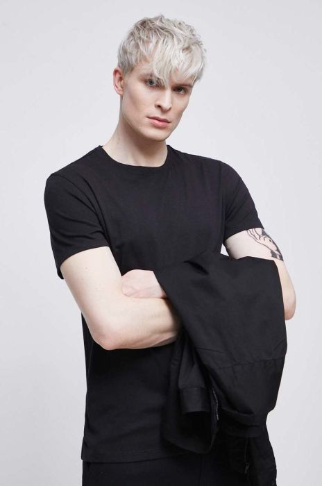 Футболка Medicine чоловіча колір чорний однотонна (2865366)