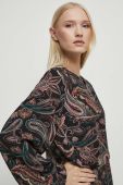 Блузка Medicine жіноча колір чорний візерунок (3569257)