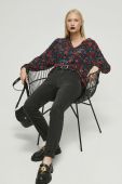 Блузка Medicine жіноча колір чорний візерунок (3624377)