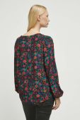 Блузка Medicine жіноча колір чорний візерунок (3624377)