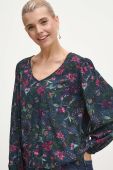 Блузка Medicine жіноча колір синій візерунок (3694379)
