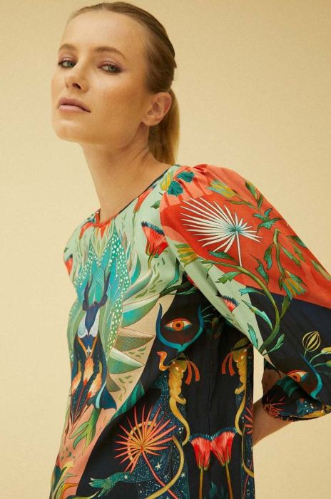 Блузка Medicine жіноча візерунок колір барвистий (3375851)