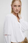Блузка Medicine жіноча колір білий однотонна (3469328)