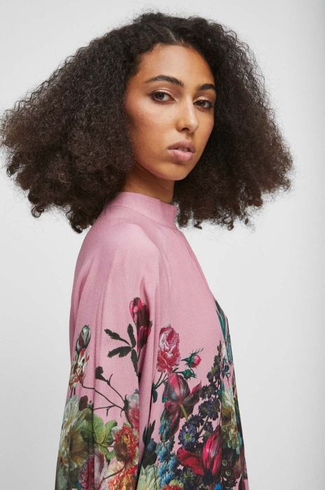 Блузка Medicine жіноча колір рожевий візерунок (3484723)