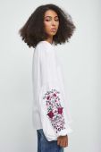 Блузка Medicine жіноча колір білий з аплікацією (3468555)