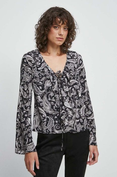 Блузка Medicine жіноча колір чорний візерунок (3561054)