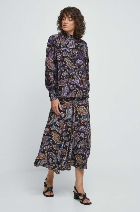 Блузка Medicine жіноча колір чорний візерунок (3545345)