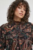 Блузка Medicine жіноча колір чорний візерунок (3545351)