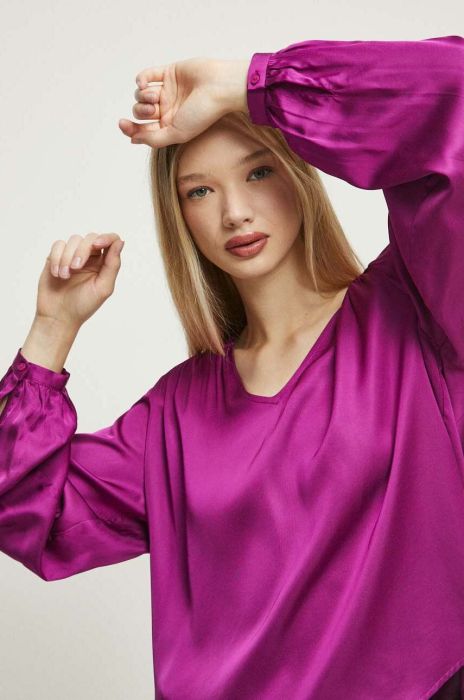 Блузка Medicine жіноча колір рожевий однотонна (3569272)