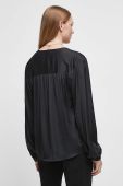 Блузка Medicine жіноча колір чорний однотонна (3569267)