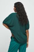 Блузка Medicine жіноча колір зелений однотонна (3398823)