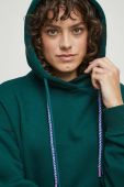 Кофта Medicine жіноча колір зелений з капюшоном однотонна (3573028)