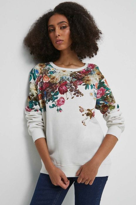 Кофта Medicine жіноча колір бежевий з принтом (3469343)