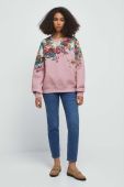 Кофта Medicine жіноча колір рожевий з принтом