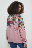 Кофта Medicine жіноча колір рожевий з принтом