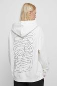 Кофта Medicine жіноча колір бежевий з капюшоном з принтом