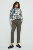 Кофта Medicine жіноча колір бежевий з капюшоном візерунок (3514334)