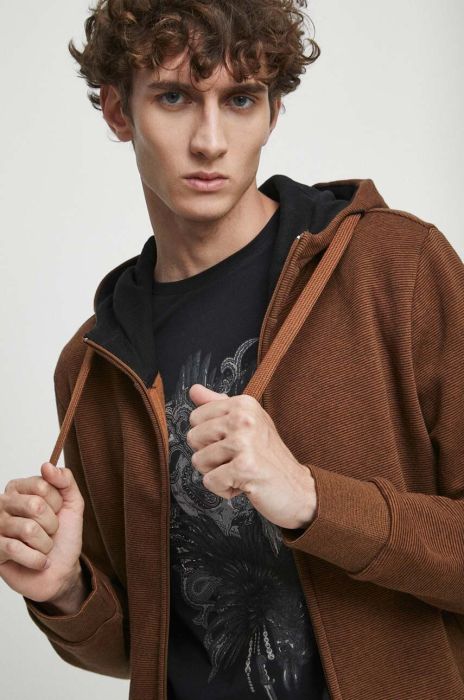 Кофта Medicine чоловіча колір коричневий з капюшоном