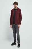 Кофта Medicine чоловіча колір бордовий з капюшоном (3468569)