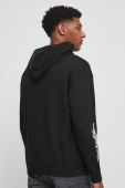Бавовняна кофта Medicine чоловіча колір чорний з капюшоном з принтом (3406357)