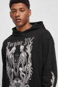 Бавовняна кофта Medicine чоловіча колір чорний з капюшоном з принтом (3406357)