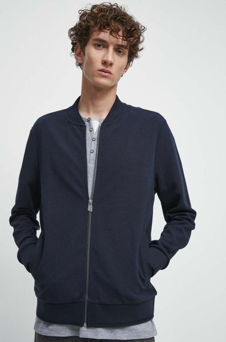 Кофта Medicine чоловіча колір синій однотонна (3469352)