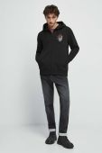 Кофта Medicine чоловіча колір чорний з капюшоном з принтом (3532105)
