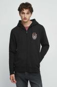 Кофта Medicine чоловіча колір чорний з капюшоном з принтом (3532105)