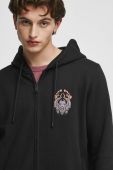 Кофта Medicine чоловіча колір чорний з капюшоном з принтом (3532105)