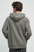 Кофта Medicine чоловіча колір сірий з капюшоном з принтом