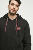 Кофта Medicine чоловіча колір чорний з капюшоном з принтом (3545499)