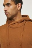 Кофта Medicine чоловіча колір коричневий з капюшоном однотонна (3608606)