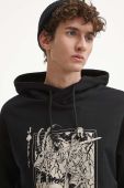 Кофта Medicine чоловіча колір чорний з капюшоном з принтом (3675444)