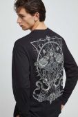 Бавовняний лонгслів Medicine колір чорний з принтом (3503307)